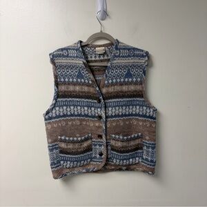 Vintage Skoozi Vest Wool Blend‎ Size Medium